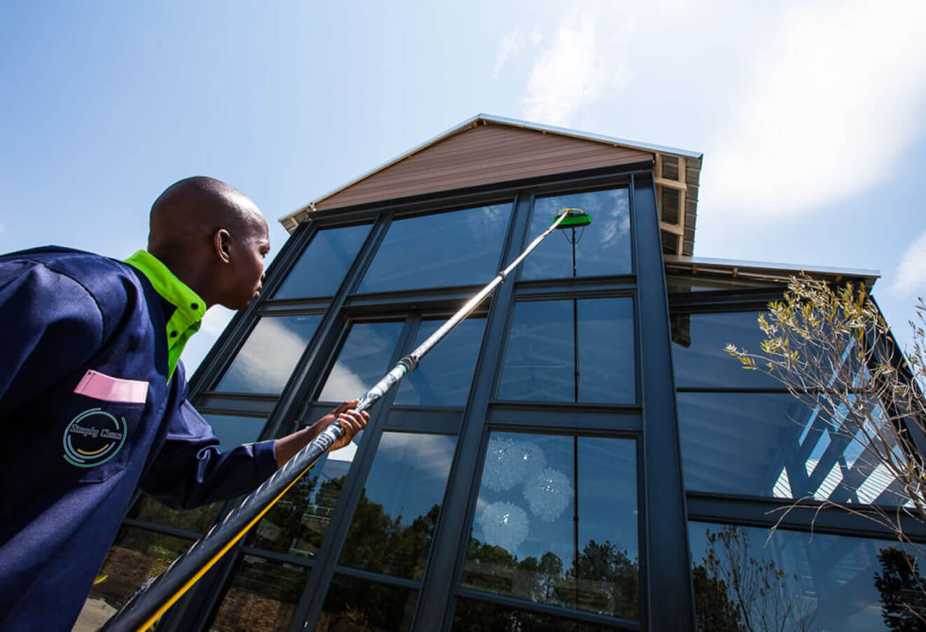 High-rise window cleaning